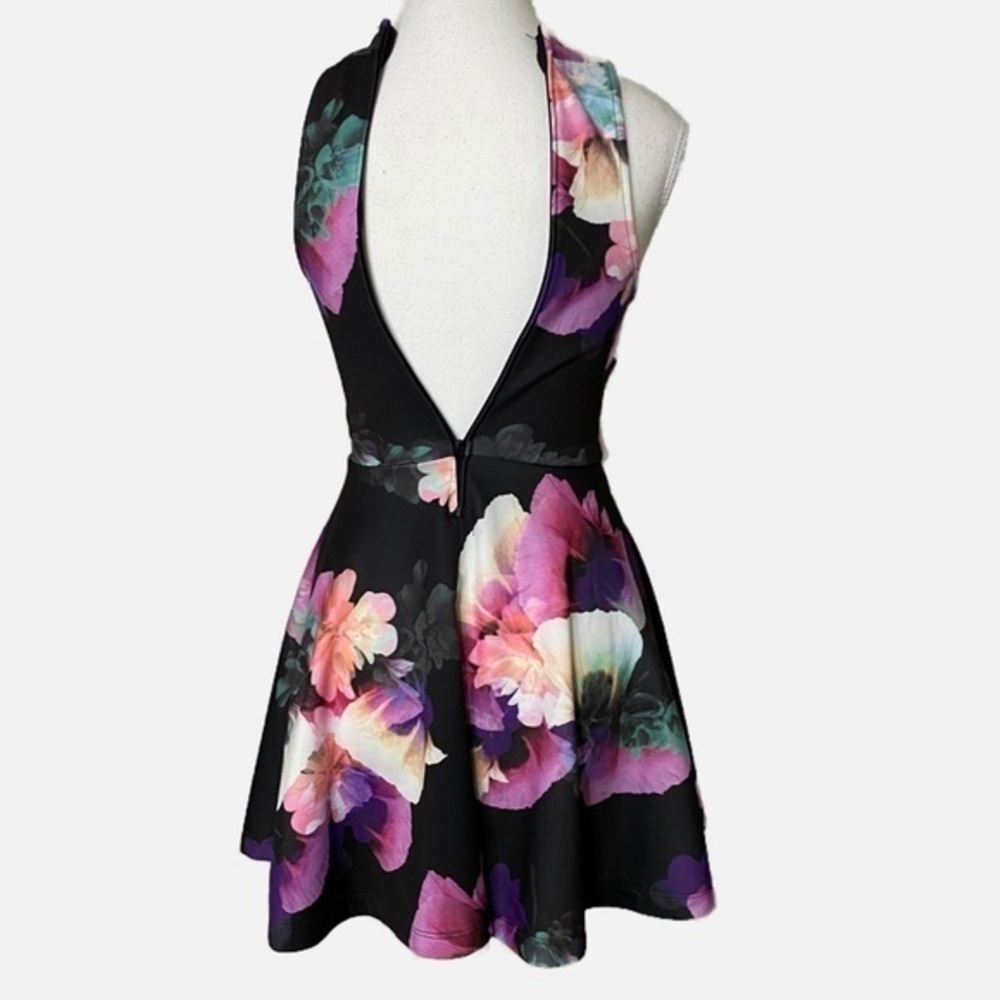 Karlie Black With Floral Print Cocktail Dress - Picture 2 of 11